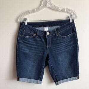 Time and Tru Women's Blue Jean Bermuda Shorts Sz 6